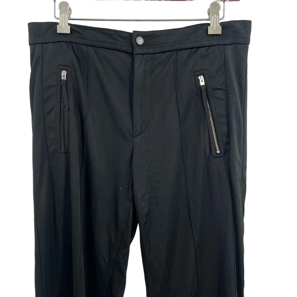 Rag & Bone Black‎ Satin Zipper Detail Pant Size 6